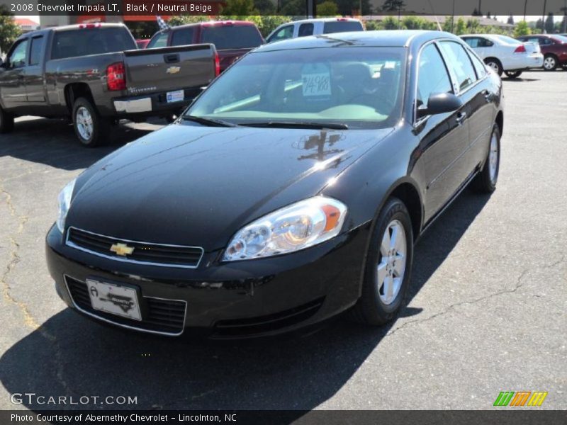Black / Neutral Beige 2008 Chevrolet Impala LT