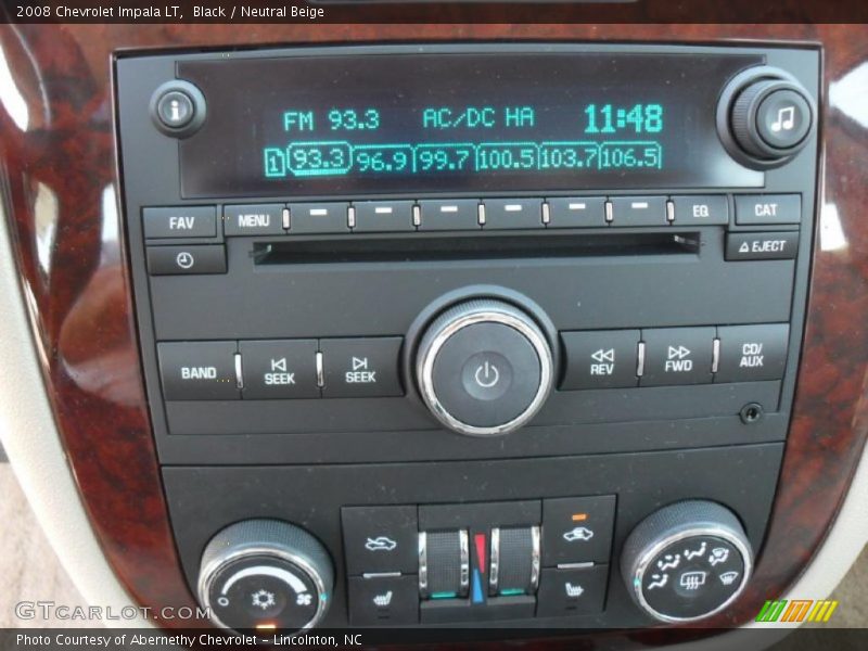 Black / Neutral Beige 2008 Chevrolet Impala LT