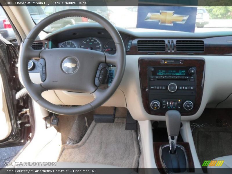 Black / Neutral Beige 2008 Chevrolet Impala LT