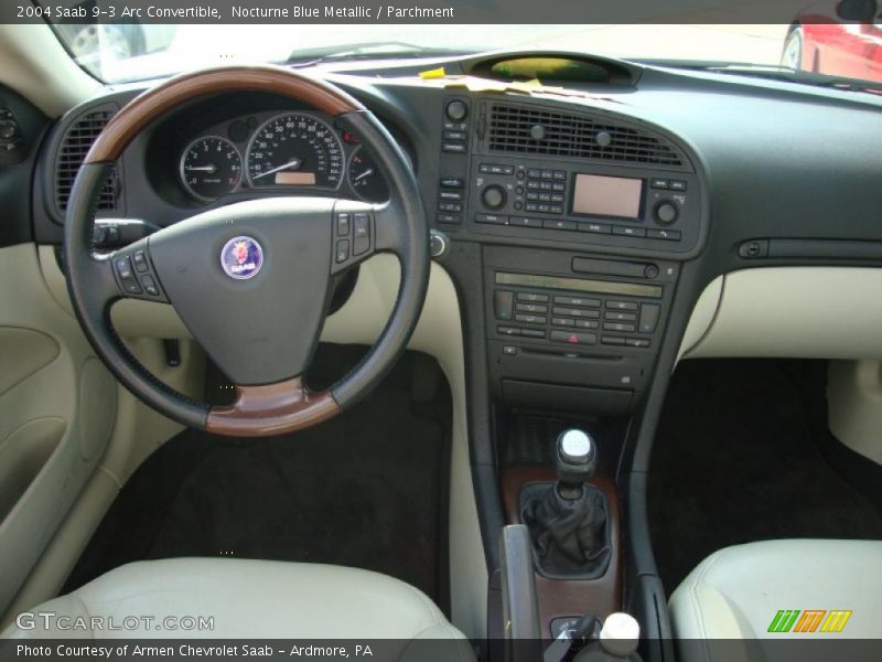 Nocturne Blue Metallic / Parchment 2004 Saab 9-3 Arc Convertible