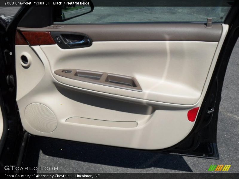 Black / Neutral Beige 2008 Chevrolet Impala LT