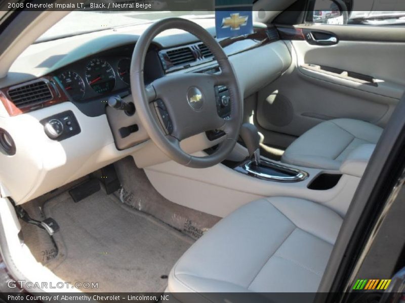 Black / Neutral Beige 2008 Chevrolet Impala LT