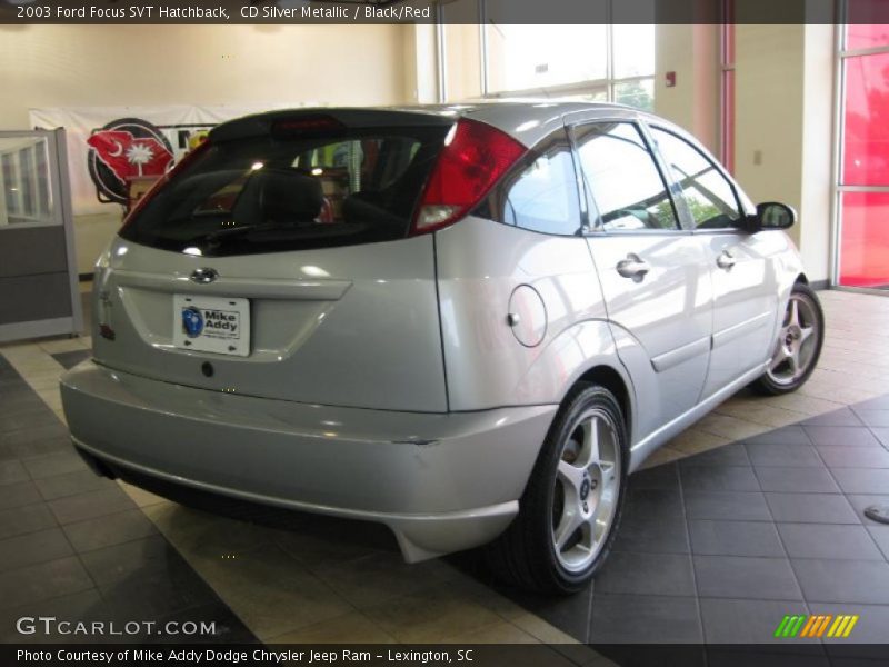 CD Silver Metallic / Black/Red 2003 Ford Focus SVT Hatchback