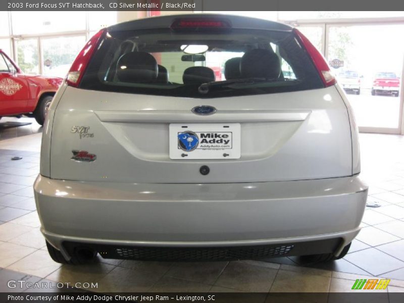 CD Silver Metallic / Black/Red 2003 Ford Focus SVT Hatchback