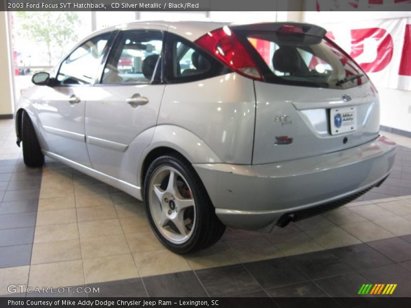 CD Silver Metallic / Black/Red 2003 Ford Focus SVT Hatchback