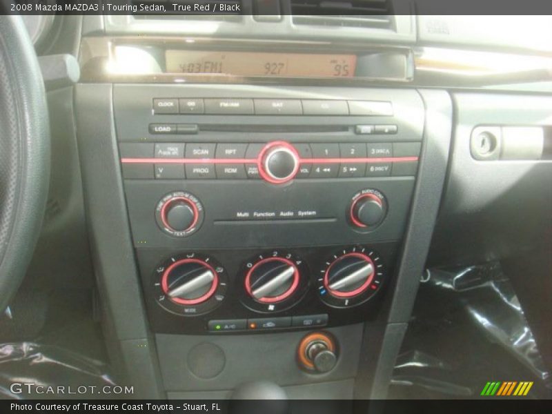 True Red / Black 2008 Mazda MAZDA3 i Touring Sedan