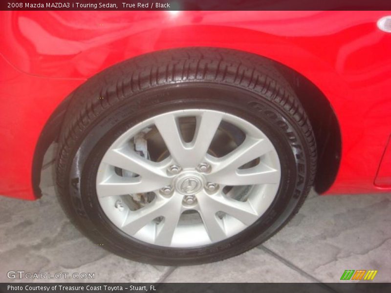 True Red / Black 2008 Mazda MAZDA3 i Touring Sedan