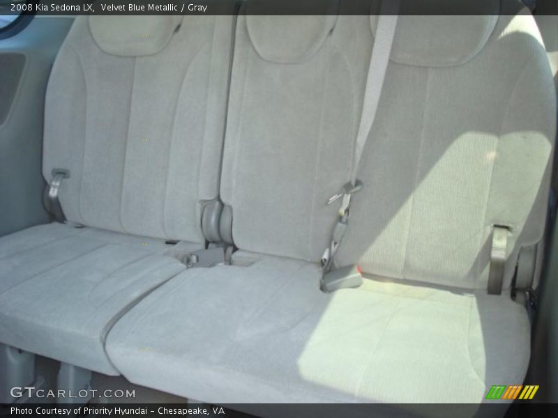 Velvet Blue Metallic / Gray 2008 Kia Sedona LX