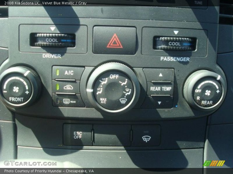 Velvet Blue Metallic / Gray 2008 Kia Sedona LX