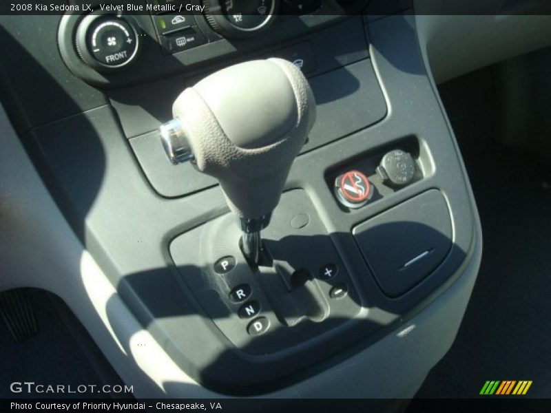 Velvet Blue Metallic / Gray 2008 Kia Sedona LX