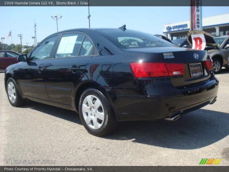 Ebony Black / Gray 2009 Hyundai Sonata GLS V6