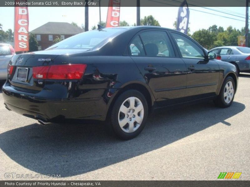 Ebony Black / Gray 2009 Hyundai Sonata GLS V6