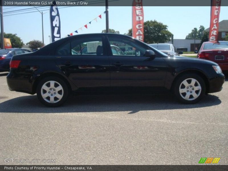 Ebony Black / Gray 2009 Hyundai Sonata GLS V6
