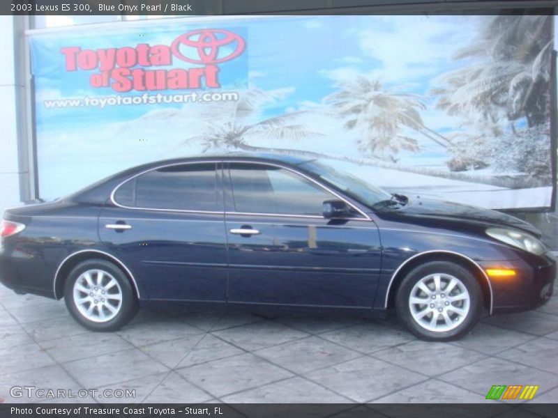 Blue Onyx Pearl / Black 2003 Lexus ES 300