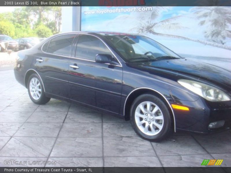 Blue Onyx Pearl / Black 2003 Lexus ES 300