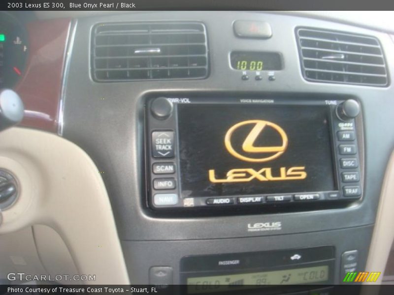 Blue Onyx Pearl / Black 2003 Lexus ES 300