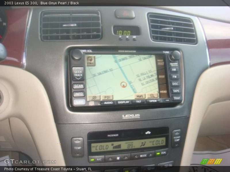 Blue Onyx Pearl / Black 2003 Lexus ES 300