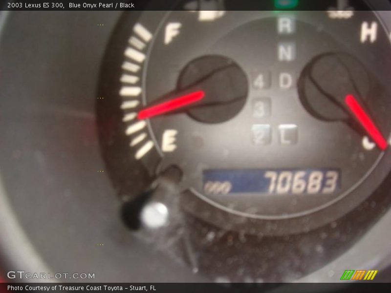 Blue Onyx Pearl / Black 2003 Lexus ES 300
