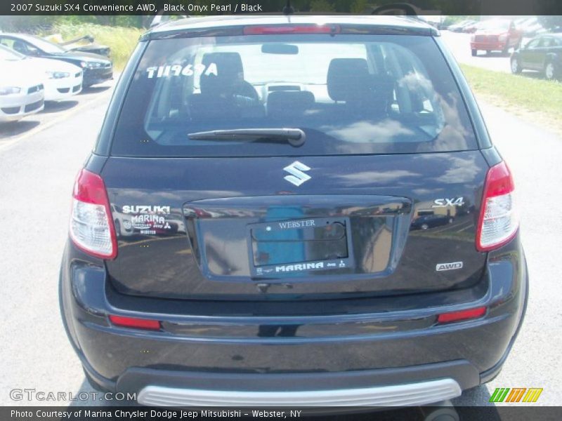 Black Onyx Pearl / Black 2007 Suzuki SX4 Convenience AWD
