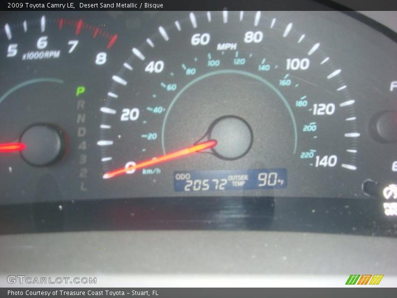 Desert Sand Metallic / Bisque 2009 Toyota Camry LE