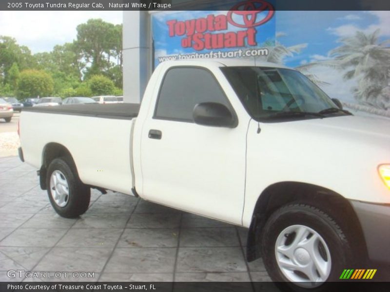 Natural White / Taupe 2005 Toyota Tundra Regular Cab