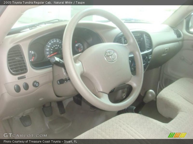 Natural White / Taupe 2005 Toyota Tundra Regular Cab