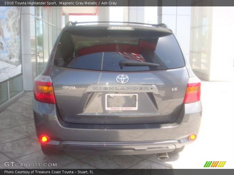 Magnetic Gray Metallic / Ash Gray 2008 Toyota Highlander Sport