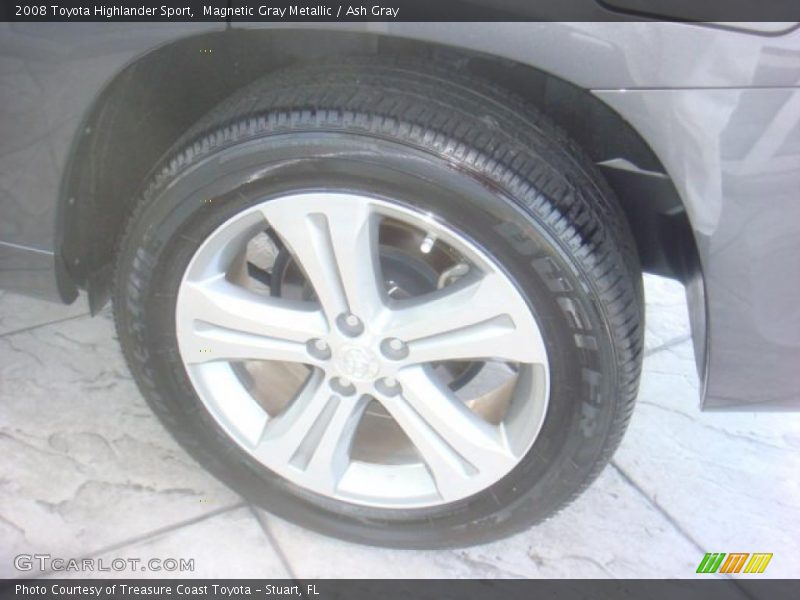 Magnetic Gray Metallic / Ash Gray 2008 Toyota Highlander Sport