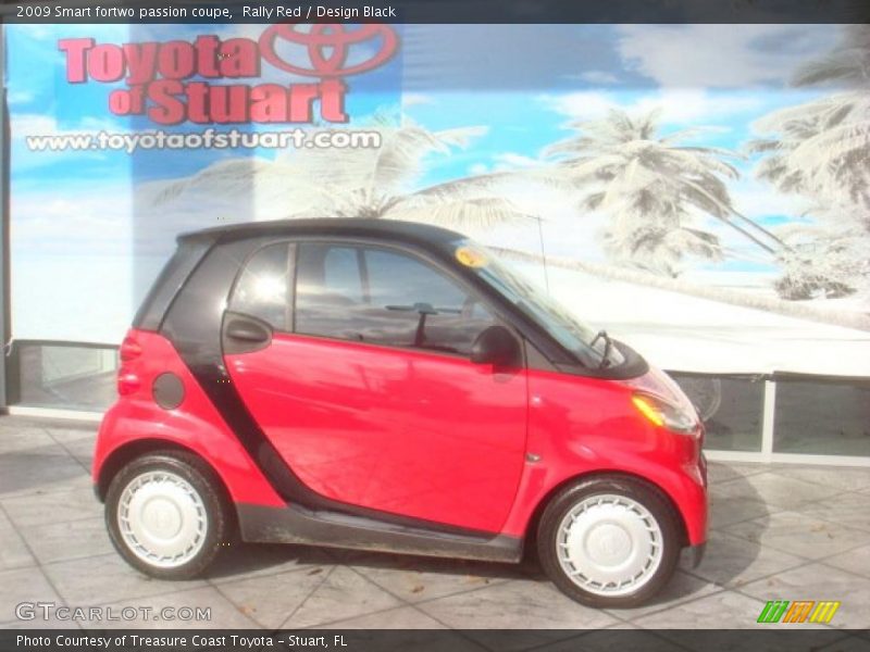 Rally Red / Design Black 2009 Smart fortwo passion coupe