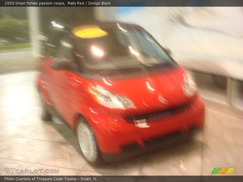 Rally Red / Design Black 2009 Smart fortwo passion coupe