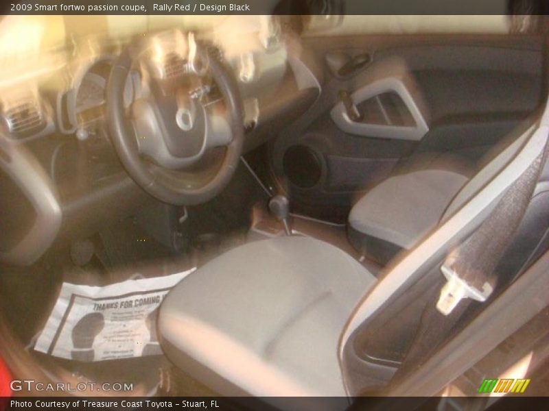 Rally Red / Design Black 2009 Smart fortwo passion coupe