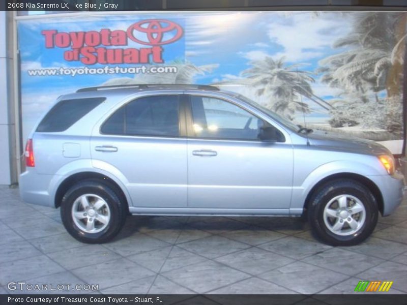 Ice Blue / Gray 2008 Kia Sorento LX