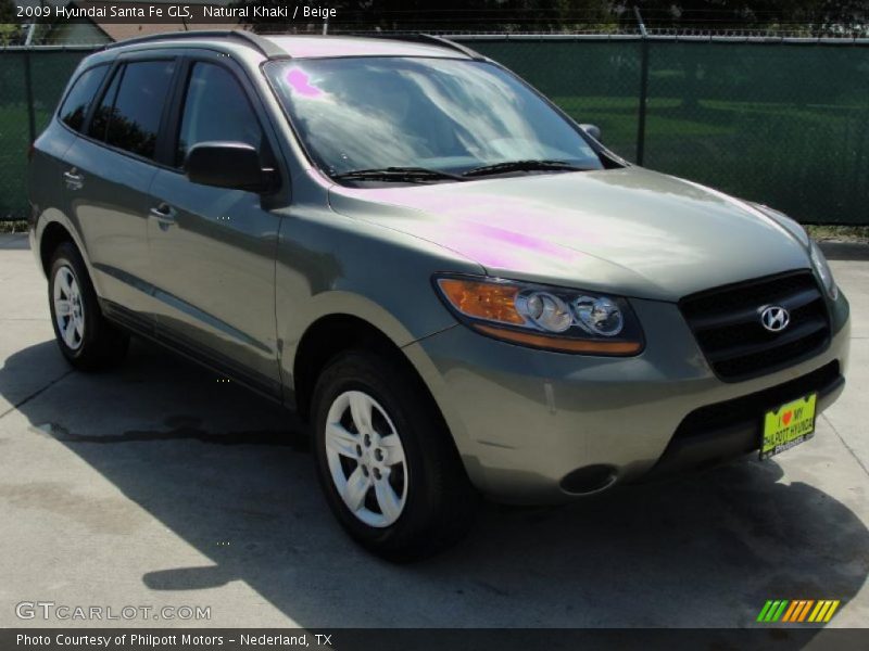 Natural Khaki / Beige 2009 Hyundai Santa Fe GLS