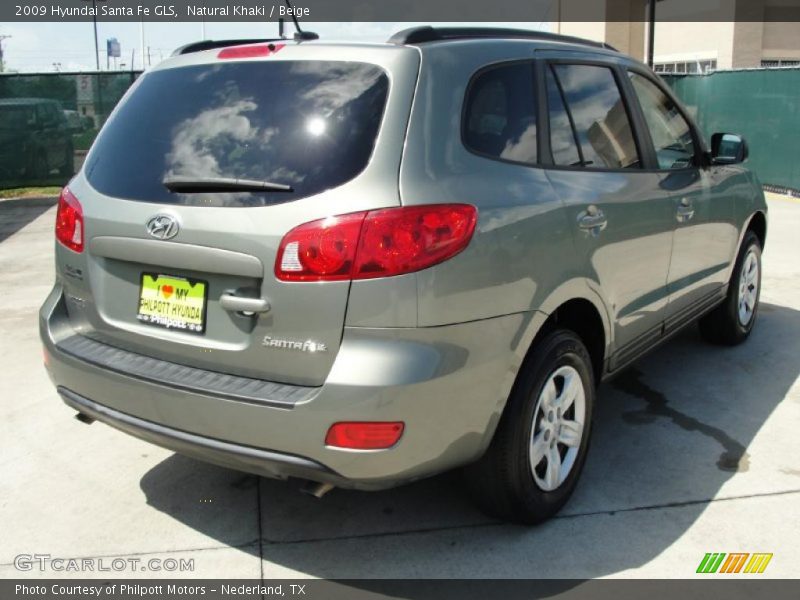 Natural Khaki / Beige 2009 Hyundai Santa Fe GLS