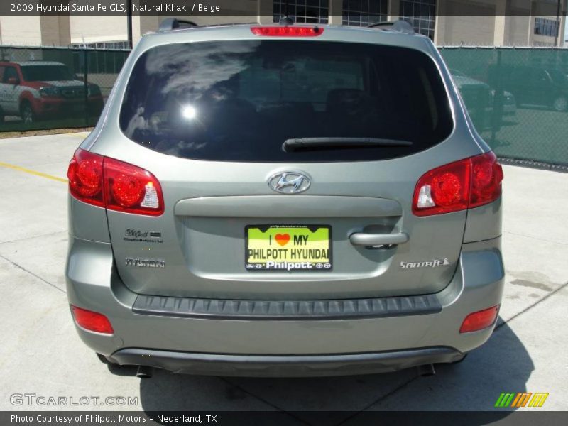 Natural Khaki / Beige 2009 Hyundai Santa Fe GLS