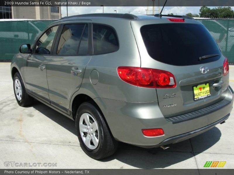 Natural Khaki / Beige 2009 Hyundai Santa Fe GLS
