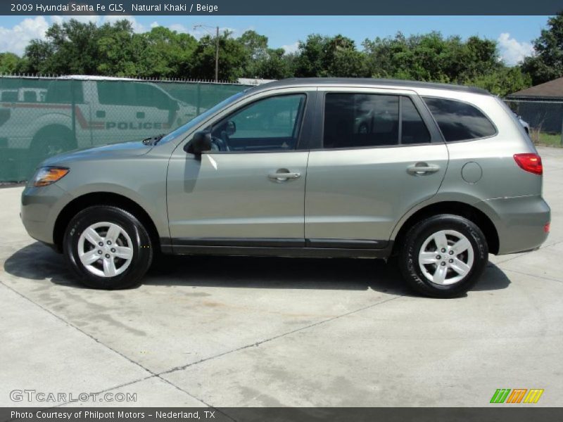 Natural Khaki / Beige 2009 Hyundai Santa Fe GLS