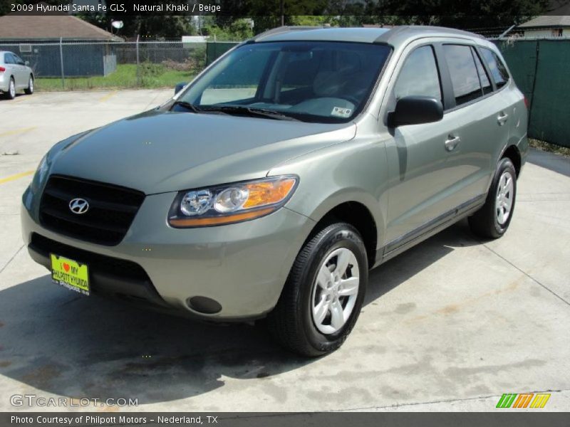 Natural Khaki / Beige 2009 Hyundai Santa Fe GLS