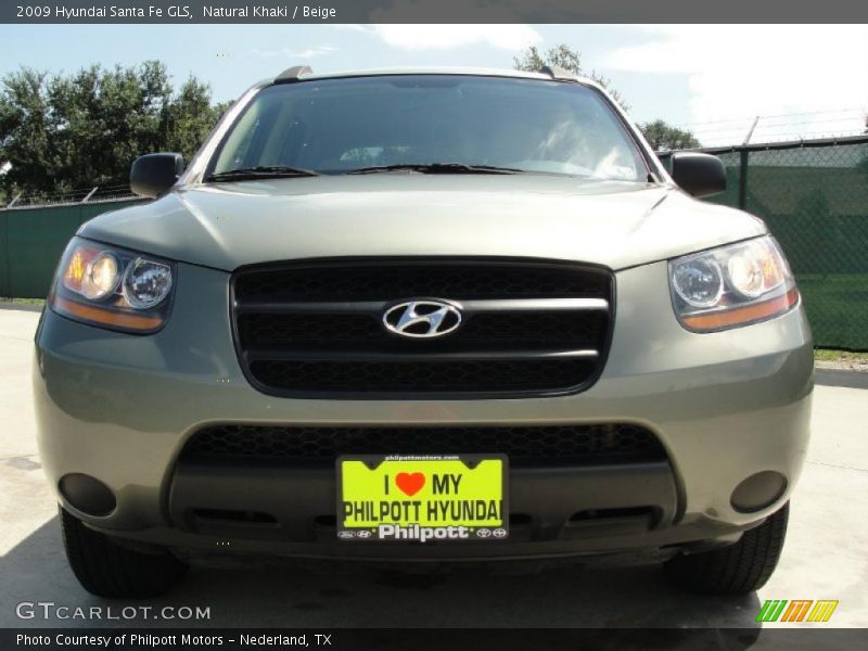 Natural Khaki / Beige 2009 Hyundai Santa Fe GLS