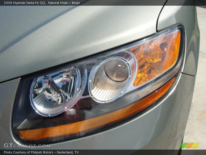 Natural Khaki / Beige 2009 Hyundai Santa Fe GLS