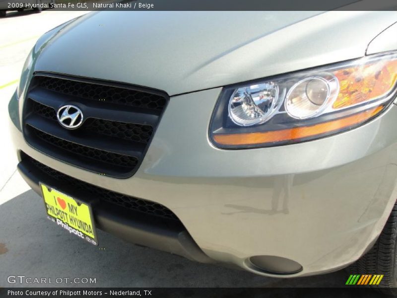 Natural Khaki / Beige 2009 Hyundai Santa Fe GLS