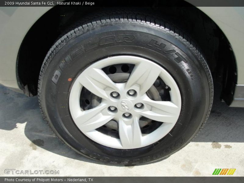 Natural Khaki / Beige 2009 Hyundai Santa Fe GLS