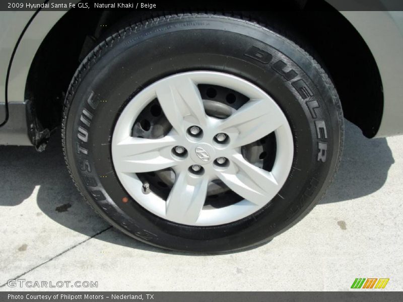 Natural Khaki / Beige 2009 Hyundai Santa Fe GLS