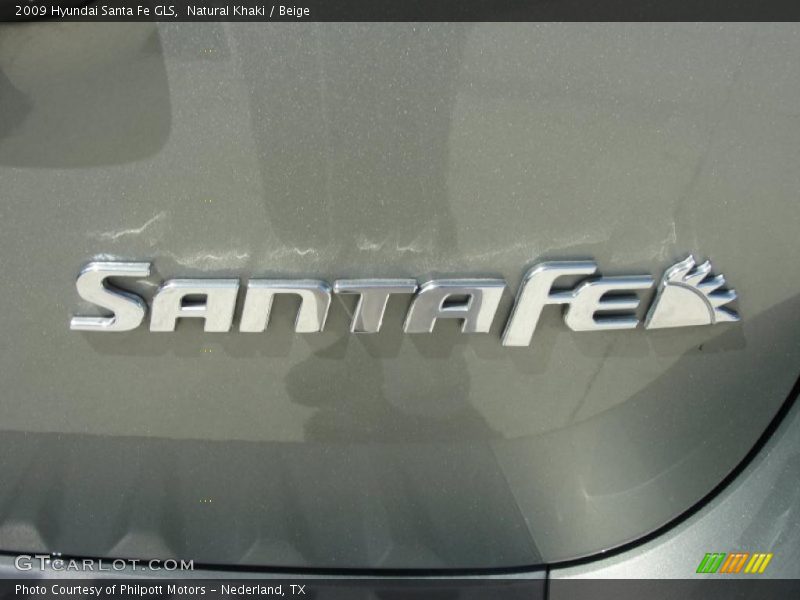 Natural Khaki / Beige 2009 Hyundai Santa Fe GLS
