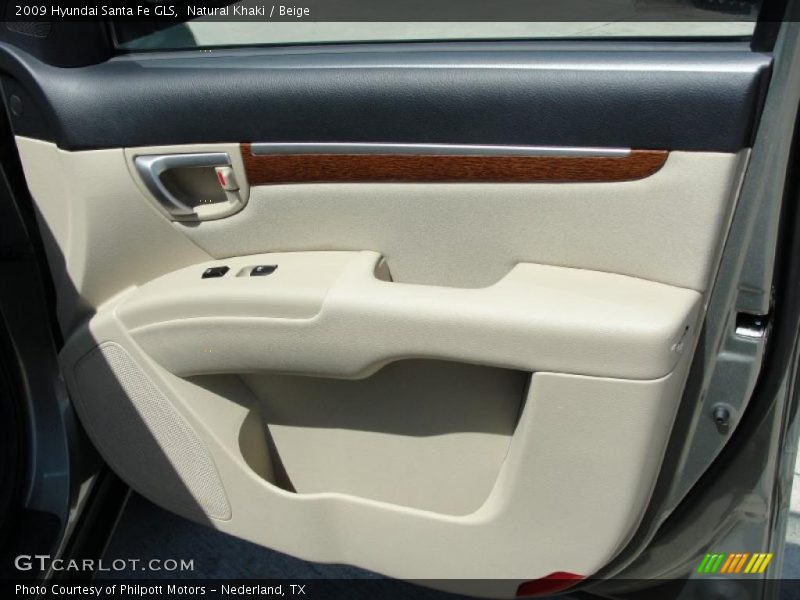 Natural Khaki / Beige 2009 Hyundai Santa Fe GLS