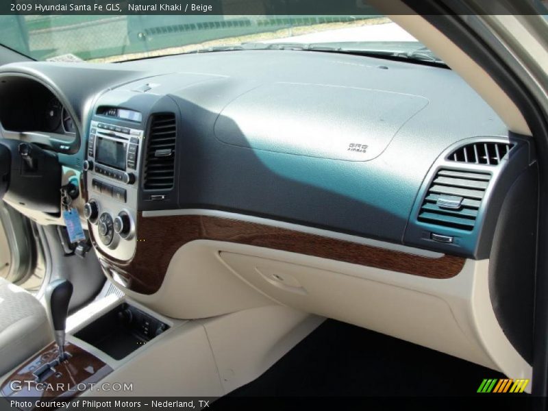 Natural Khaki / Beige 2009 Hyundai Santa Fe GLS