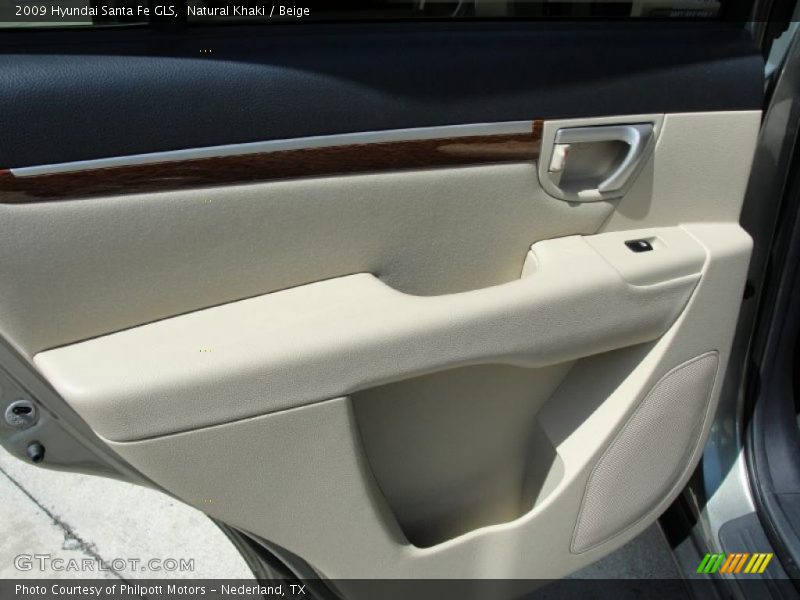 Natural Khaki / Beige 2009 Hyundai Santa Fe GLS