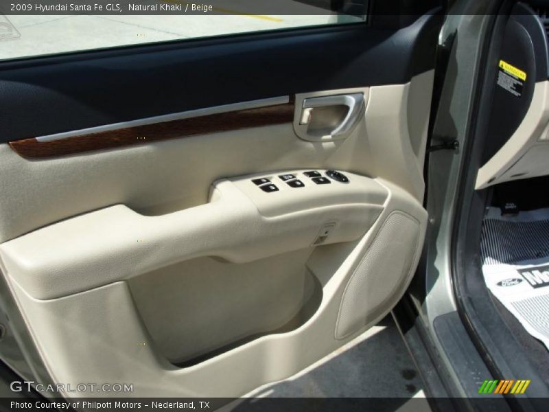 Natural Khaki / Beige 2009 Hyundai Santa Fe GLS