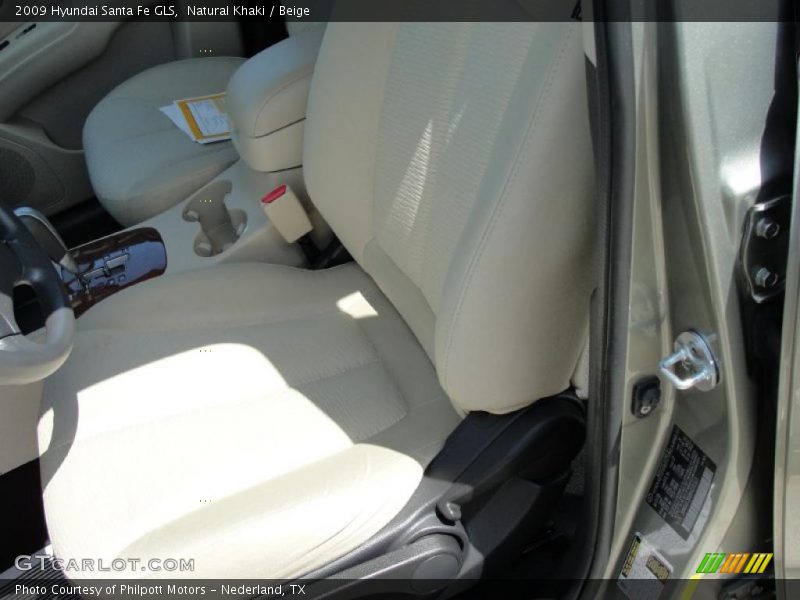 Natural Khaki / Beige 2009 Hyundai Santa Fe GLS