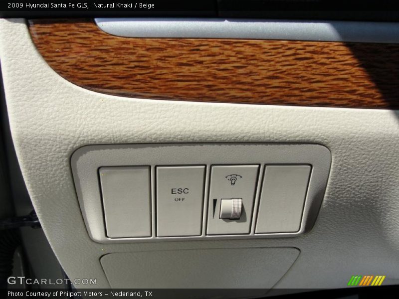 Natural Khaki / Beige 2009 Hyundai Santa Fe GLS